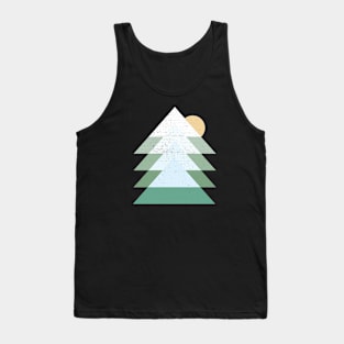 Winter Mountain Sunset Peaks Tank Top